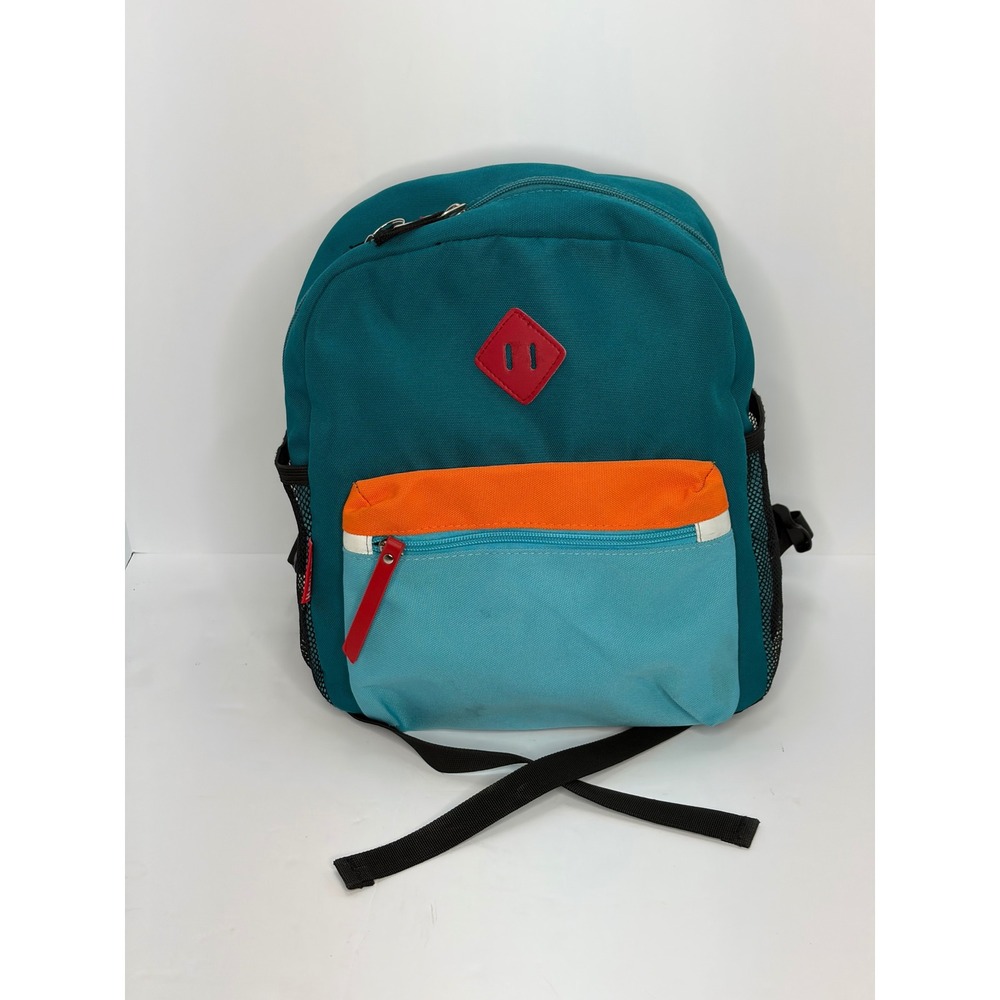 Hawlander Colorblock Backpack Teal Orange Blue Kids School Travel Bag
